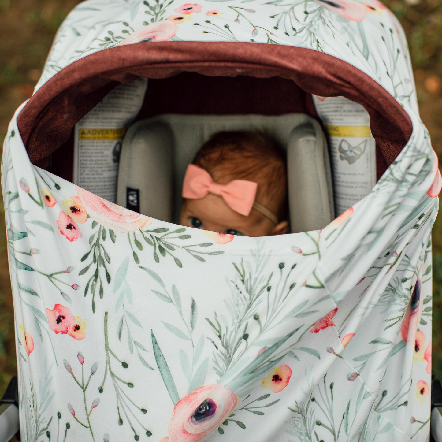Multi Use Baby Cover - Floral Kiss