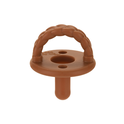 pacifier 3 pack, coffee cream cables, itzy ritzy pacifiers, fall baby pacifiers