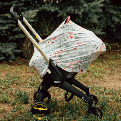 Multi Use Baby Cover - Floral Kiss