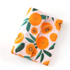 orange swaddle blanket, sliced oranges swaddle, bamboo muslin swaddle, baby girl gift