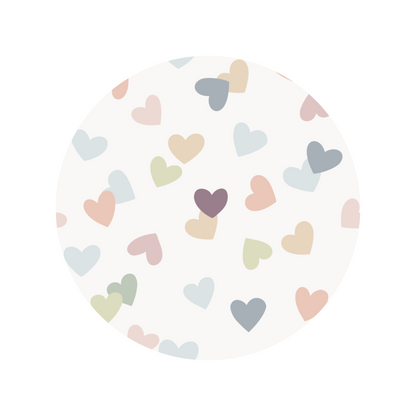Multi use baby cover - Rainbow heart