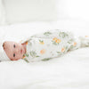 tangerine orange baby swaddle, girl hospital swaddle, stretchy swaddle blanket, receiving blanket