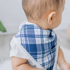 Bandana Bib - Blue Plaid