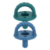 Pacifier 2-Pack - Deep Sea + Denim Braids