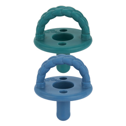 Pacifier 2-Pack - Agave + Succulent Braids