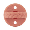 Pacifier 2-Pack - Apricot + Terracotta Braids