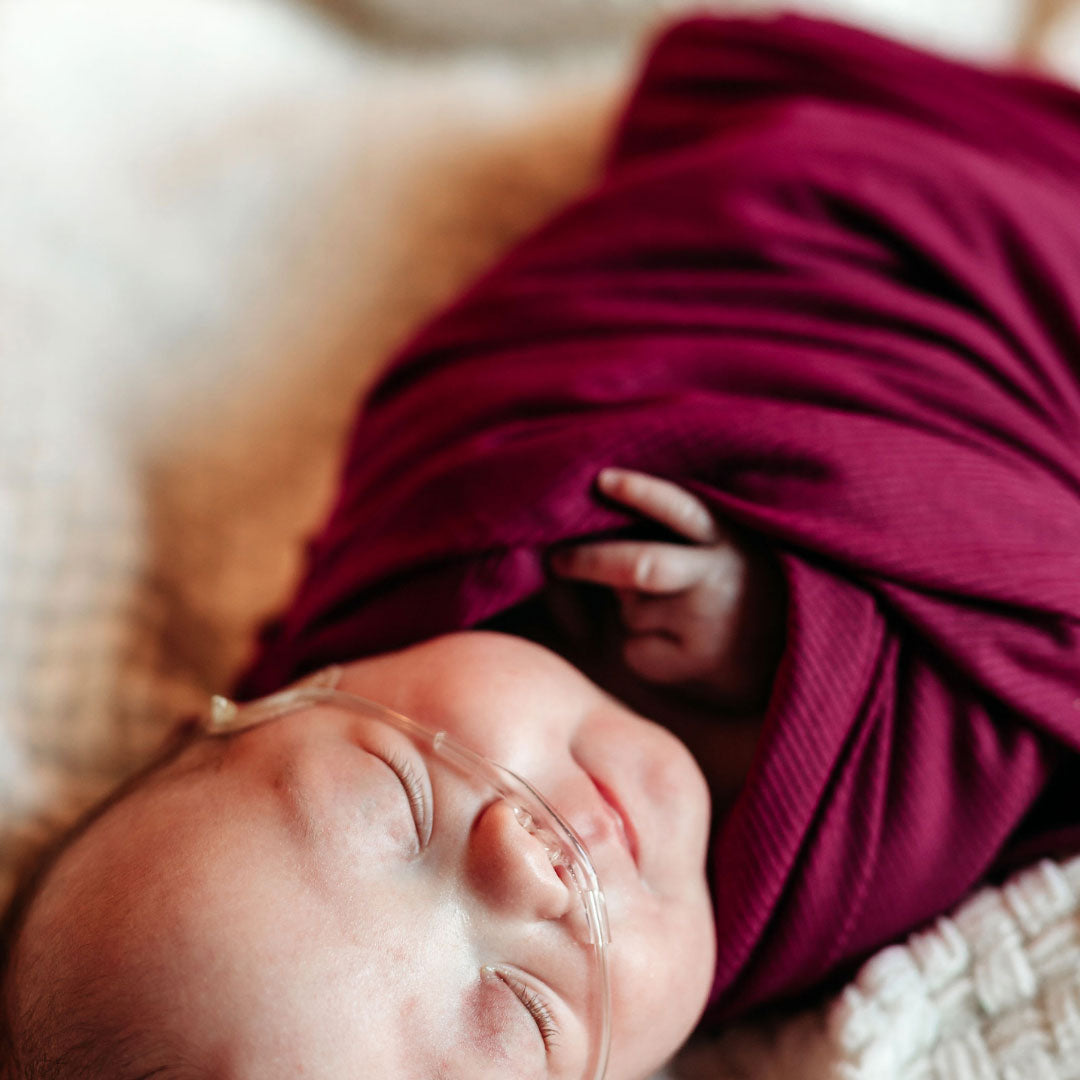 ribbed knit pink swaddle, magenta pink baby swaddle, receiving blanket, stretchy baby swaddle