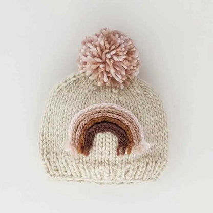 Pink Rainbow Baby Hat