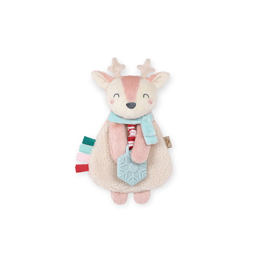 Infant Lovey Teether - Pink Reindeer