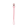 Beaded Pacifier Clip - Pink