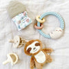 Teething Ring Rattle - Sloth