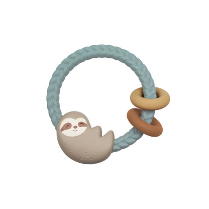 Teething Ring Rattle - Sloth