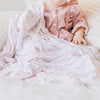 Stretchy Swaddle Blanket - Pink Heart